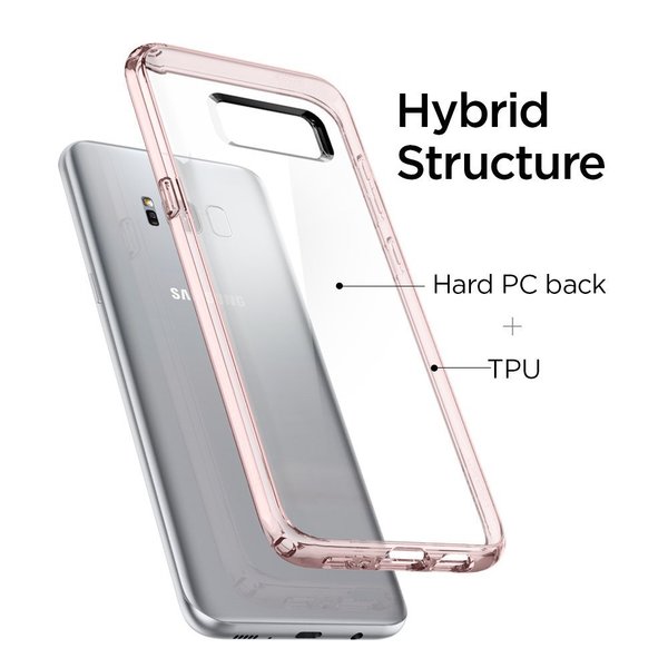 Samsung Galaxy S8 Case, Spigen® [Ultra Hybrid] Galaxy S8  Cover with Air Cushion Technology Pink