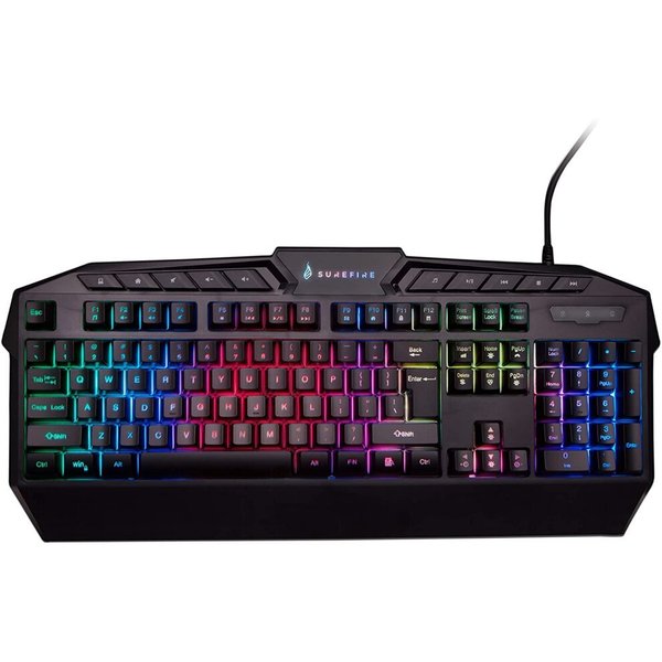 SureFire KingPin RGB Gaming Multimedia Keyboard UK English QWERTY