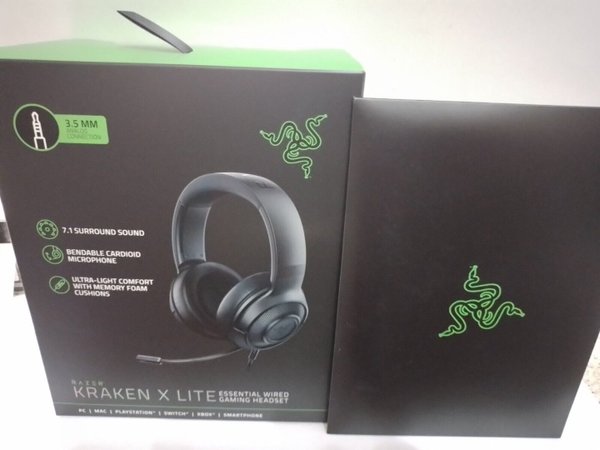 Razer Kraken +razer gift pack Lite Multi Wired Gaming Headset PC/PS4/Xbox One